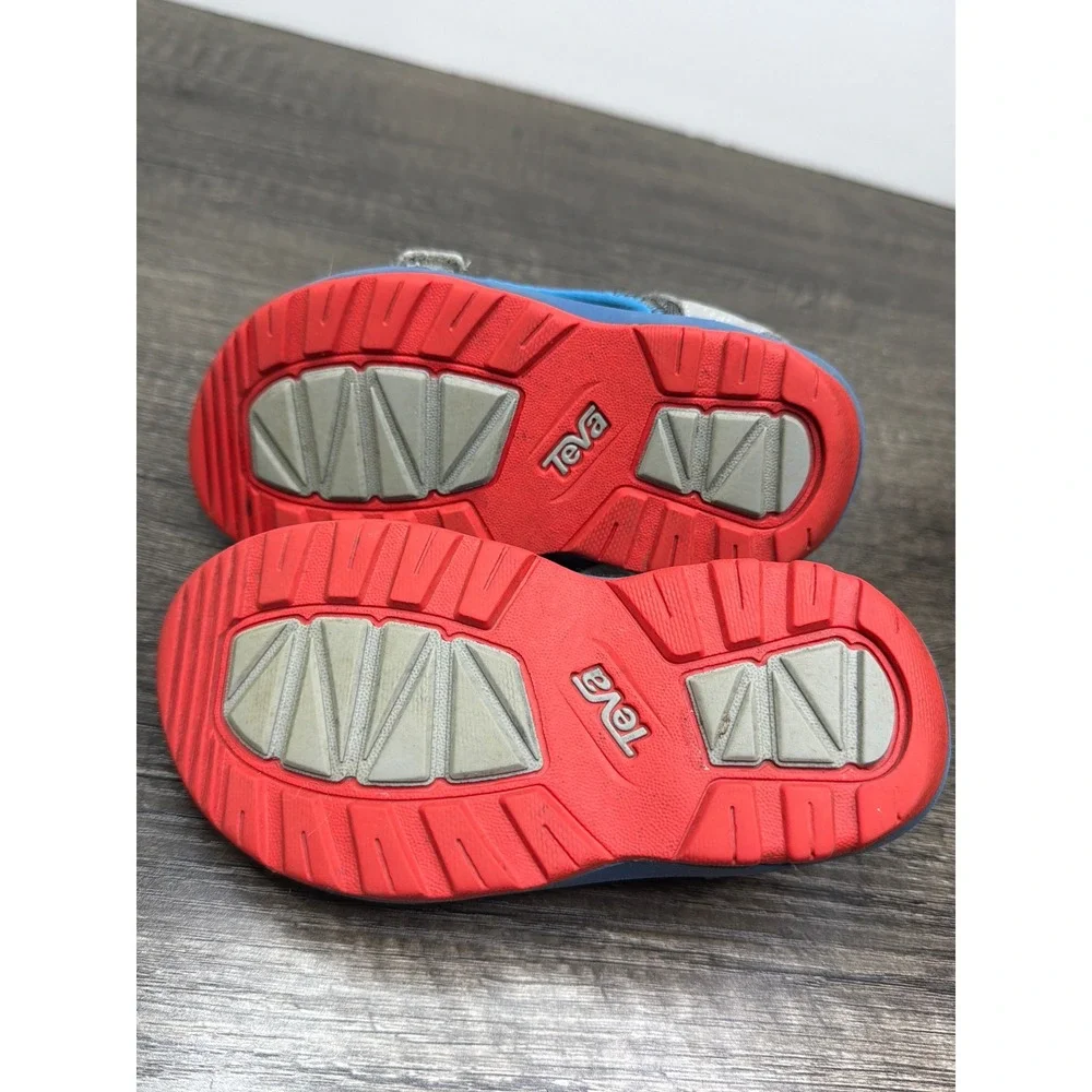 Teva Psyclone Sport Sandals Boys Size 7 Toddler Blue Grey Outdoors
